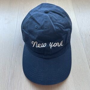 Brandy Melville Navy blue New York baseball hat cap #baseballcap #newyorkcity